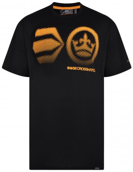 Crosshatch Kravtar T-shirt Black - Magliette - Magliette Uomo Taglie Forti