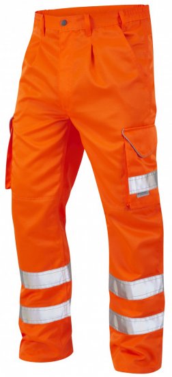 Leo Bideford Cargo Pants Hi-Vis Orange - Abbigliamento da lavoro - Abbigliamento da Lavoro Taglie Forti Uomo
