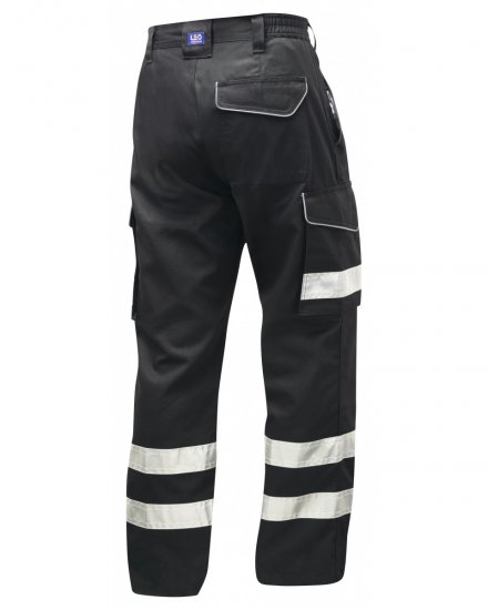 Leo Ilfracombe Cargo Pants Black - Abbigliamento da lavoro - Abbigliamento da Lavoro Taglie Forti Uomo