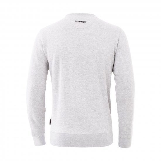 Slazenger Dean Sweatshirt Grey - Felpe & felpe con cappuccio - Felpe & Felpe con Cappuccio Uomo Taglie Forti