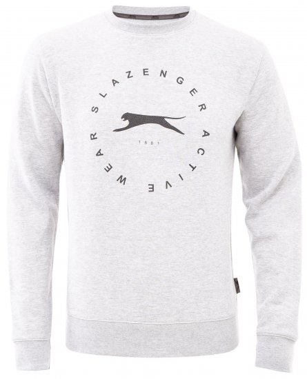 Slazenger Dean Sweatshirt Grey - Felpe & felpe con cappuccio - Felpe & Felpe con Cappuccio Uomo Taglie Forti