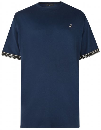 Kangol Descend T-shirt Navy - Magliette - Magliette Uomo Taglie Forti