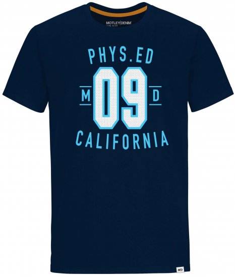 Motley Denim Durham T-shirt Navy - Magliette - Magliette Uomo Taglie Forti