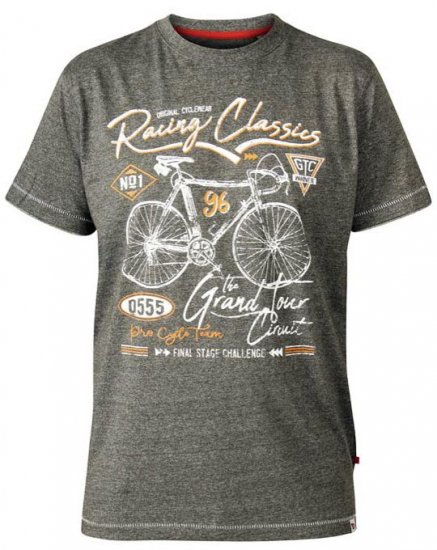 D555 Eastwood Bicycle Crew Neck T-Shirt Khaki - Magliette - Magliette Uomo Taglie Forti