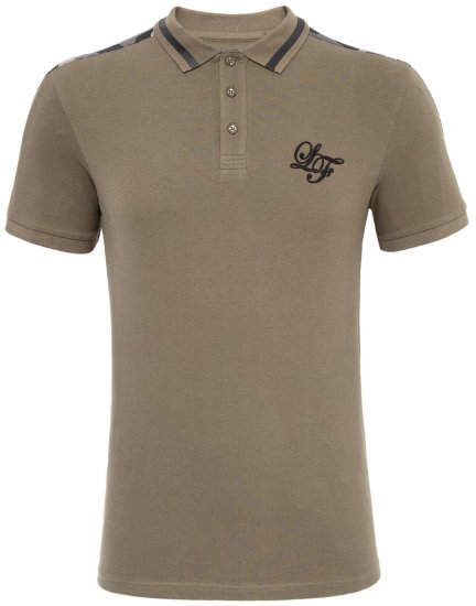 Loyalty & Faith Element Polo Khaki - Polo - Polo Uomo Taglie Forti