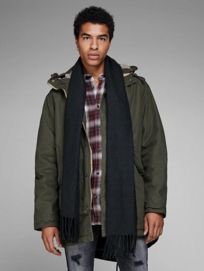 Jack & Jones Solid Sciarpa Nero - Sciarpe - 