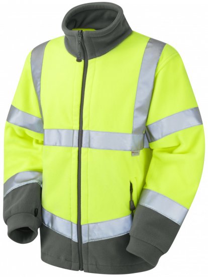 Leo Hartland Fleece Jacket Yellow - Abbigliamento da lavoro - Abbigliamento da Lavoro Taglie Forti Uomo