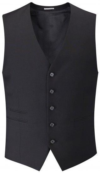 Skopes Madrid Waistcoat Black - Abiti - Abiti da Uomo Taglie Forti