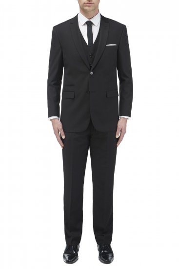 Skopes Madrid Waistcoat Black - Abiti - Abiti da Uomo Taglie Forti
