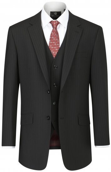 Skopes Darwin Suit jacket Black stripe - Abiti - Abiti da Uomo Taglie Forti