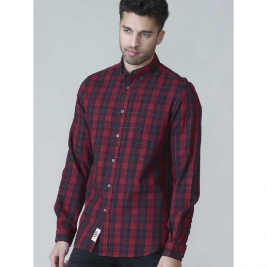 D555 Theo Long Sleeve Check Shirt - Camicie - Camicie Taglie Forti Uomo