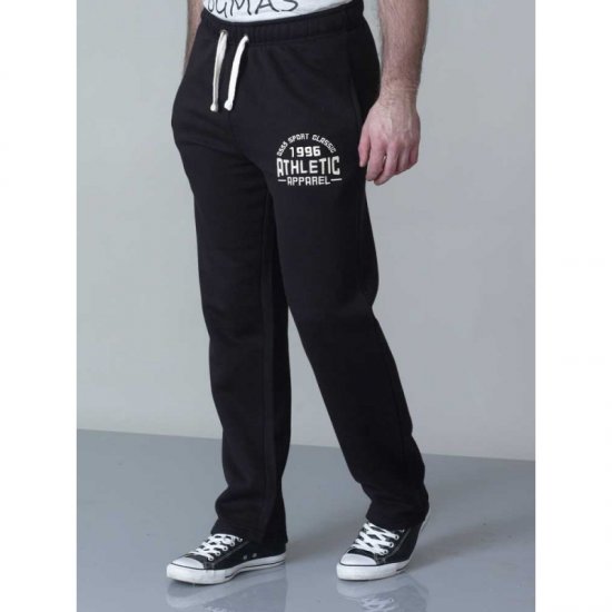 D555 Tony Sweatpants Black - Pantaloni & pantaloncini tuta - Pantaloni Tuta Uomo Taglie Forti