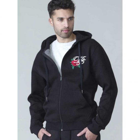 D555 Verlin Couture Full Zip Hoodie Black - Felpe & felpe con cappuccio - Felpe & Felpe con Cappuccio Uomo Taglie Forti