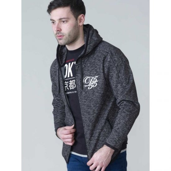 D555 Bennie Full zip Hoodie - Felpe & felpe con cappuccio - Felpe & Felpe con Cappuccio Uomo Taglie Forti