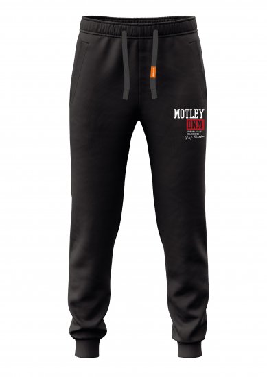 Motley Denim Glasgow Sweatpants Black - Pantaloni & pantaloncini tuta - Pantaloni Tuta Uomo Taglie Forti