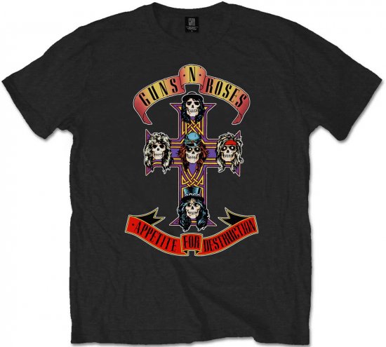 Guns N' Roses Appetite for Destruction T-shirt Black - Magliette - Magliette Uomo Taglie Forti