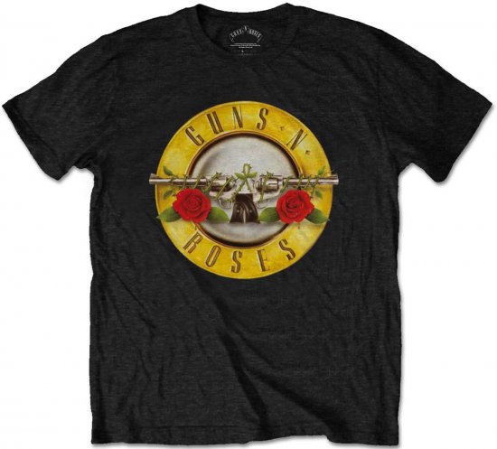 Guns N' Roses Classic logo T-shirt Black - Magliette - Magliette Uomo Taglie Forti