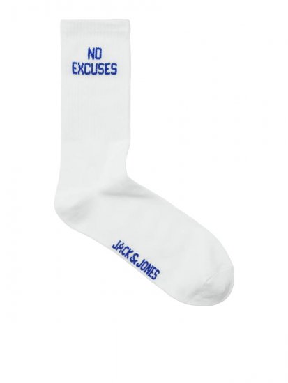 Jack & Jones Power Statements Calzini da tennis Bianco confezione da 3 - Intimo & costumi da bagno - Intimo Taglie Forti Uomo