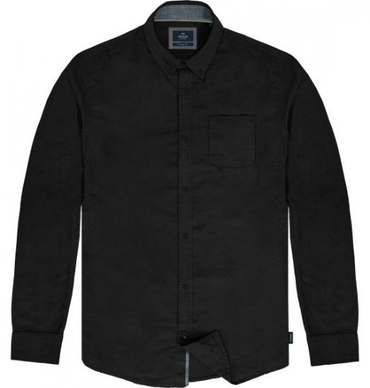 Double Outfitters GS-5225 Camicia Oxford Nero - Camicie - Camicie Taglie Forti Uomo
