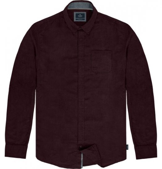 Double Outfitters GS-5225 Camicia Oxford Bordeaux - Camicie - Camicie Taglie Forti Uomo