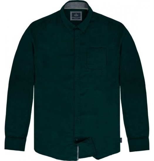 Double Outfitters GS-5225 Camicia Oxford Verde scuro - Camicie - Camicie Taglie Forti Uomo