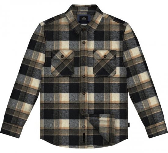 Double Outfitters GS-5233 Camicia di flanella Blu navy/Beige - Camicie - Camicie Taglie Forti Uomo
