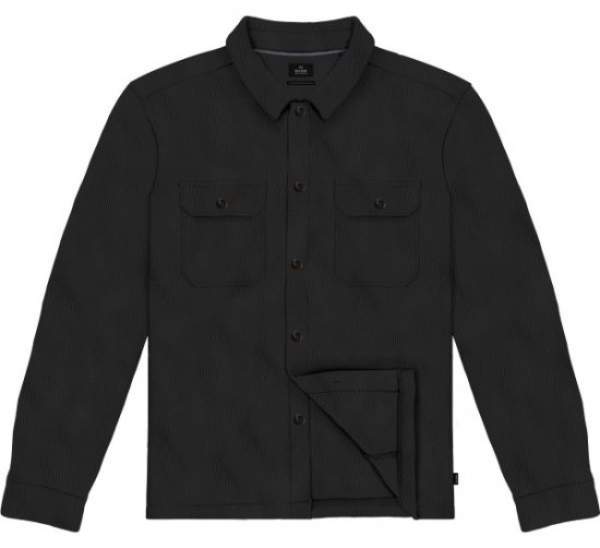 Double Outfitters GS-5237 Camicia giacca Nero - Camicie - Camicie Taglie Forti Uomo