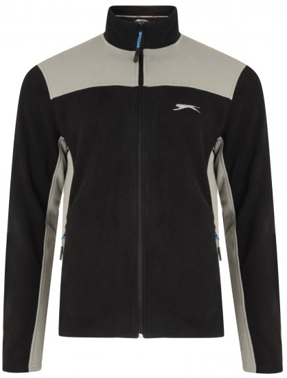 Slazenger Haines Microfleece Black - Felpe & felpe con cappuccio - Felpe & Felpe con Cappuccio Uomo Taglie Forti