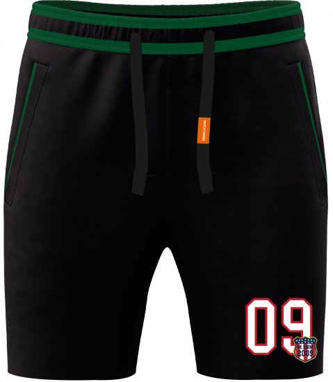 Motley Denim Harrogate Sweatshorts Black - Pantaloni & pantaloncini tuta - Pantaloni Tuta Uomo Taglie Forti