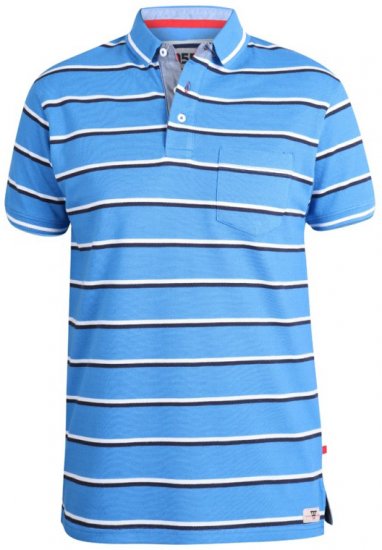 D555 Holmes Polo Blue - Polo - Polo Uomo Taglie Forti