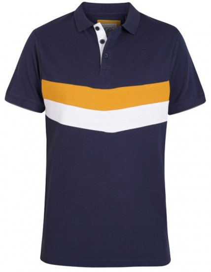 D555 Hopkins Polo Navy - Polo - Polo Uomo Taglie Forti