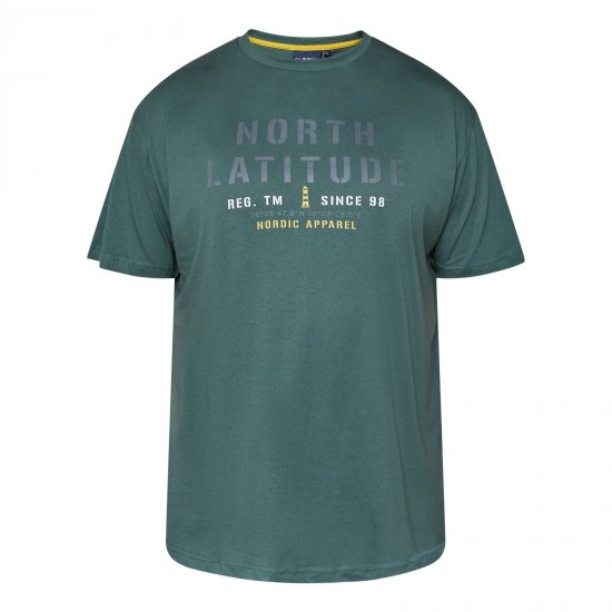 North Latitude T-Shirt Verde/Kaki - Magliette - Magliette Uomo Taglie Forti