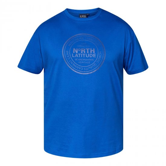North Latitude T-Shirt Blu - TALL T-shirts - T-Shirt per Uomini Alti