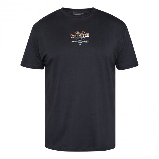 North Latitude T-Shirt With Print Nero - Magliette - Magliette Uomo Taglie Forti