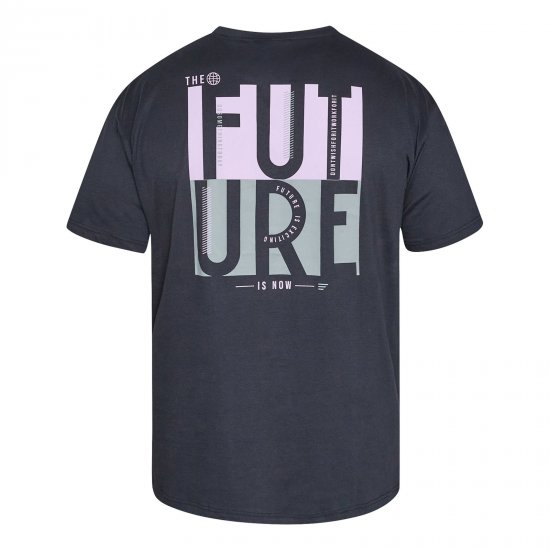 North Latitude T-Shirt With Back Print Nero - TALL T-shirts - T-Shirt per Uomini Alti