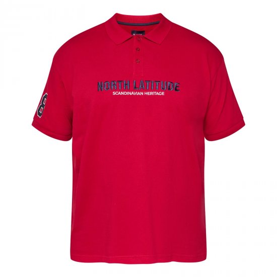 North Latitude Logo Polo Giallo/Arancione - Polo - Polo Uomo Taglie Forti
