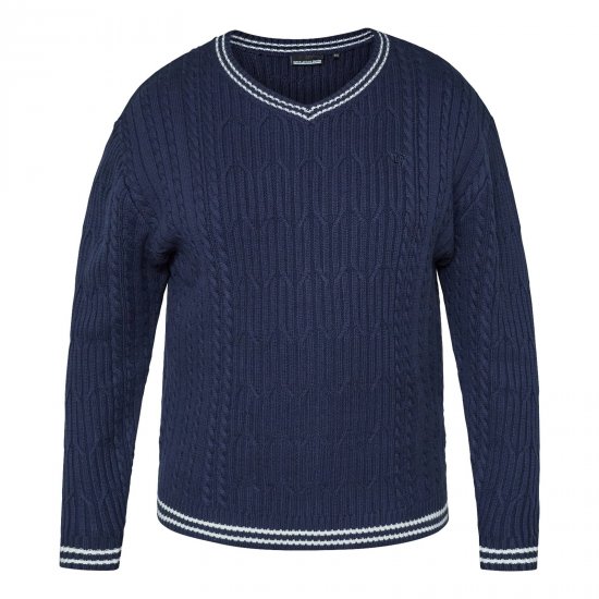 North Latitude V-Neck Knit Blu navy - Felpe & felpe con cappuccio - Felpe & Felpe con Cappuccio Uomo Taglie Forti