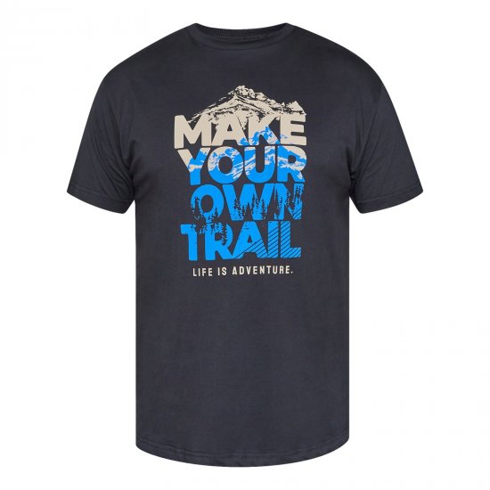 North Latitude Trail T-Shirt Nero - Magliette - Magliette Uomo Taglie Forti