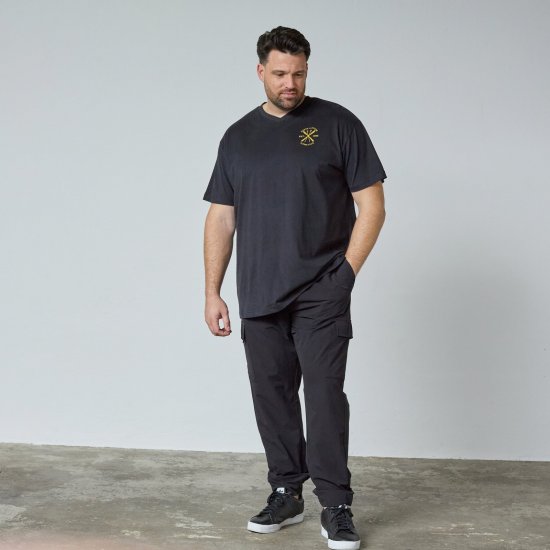 North Latitude Alpine Club T-Shirt Nero - TALL T-shirts - T-Shirt per Uomini Alti