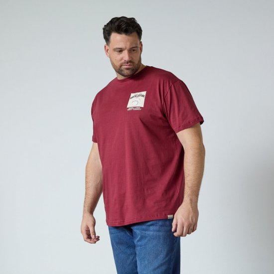 North Latitude T-Shirt With Print Rosso - Magliette - Magliette Uomo Taglie Forti