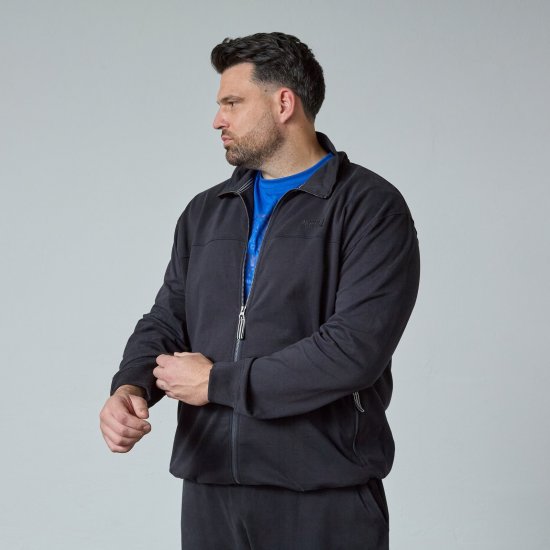 North Latitude Sweat Cardigan Nero - Felpe & felpe con cappuccio - Felpe & Felpe con Cappuccio Uomo Taglie Forti