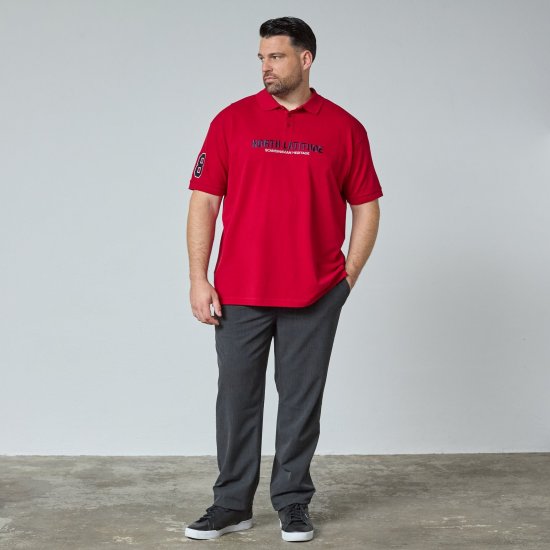 North Latitude Logo Polo Giallo/Arancione - TALL polo - Polo TALL per uomo alto