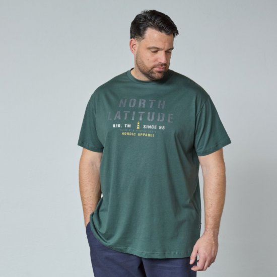 North Latitude T-Shirt Verde/Kaki - Magliette - Magliette Uomo Taglie Forti