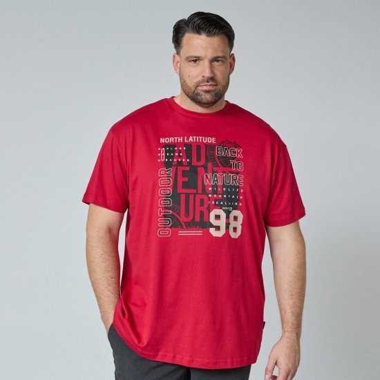 North Latitude Adventure 98 Graphic Tee Giallo/Arancione - Magliette - Magliette Uomo Taglie Forti