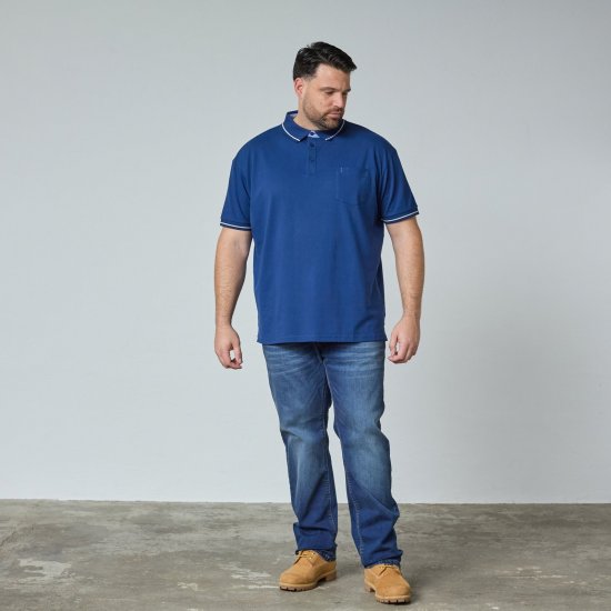 North Latitude Superflex Polo Blu - TALL polo - Polo TALL per uomo alto