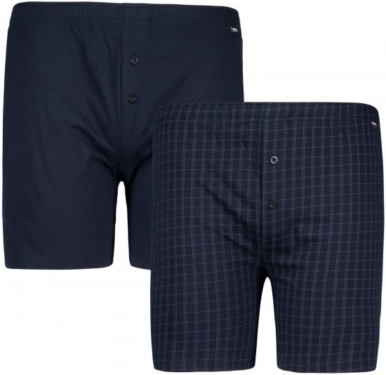 Adamo Curt Boxershorts 2-pack Navy - Intimo & costumi da bagno - Intimo Taglie Forti Uomo