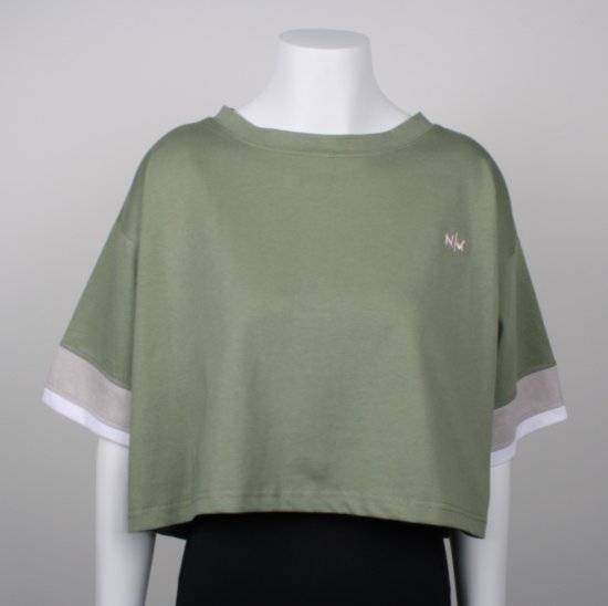 Nora Mikken AGNES Crop Top Green - Magliette - 