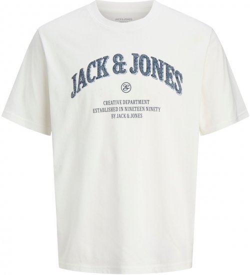 Jack & Jones Denver Graphic T-Shirt Beige - Magliette - Magliette Uomo Taglie Forti