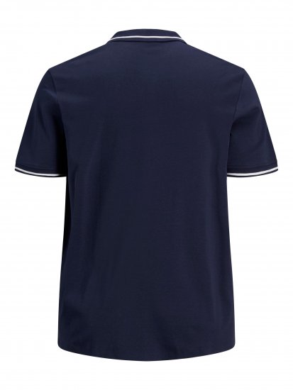 Jack & Jones Jersey Polo Navy - Polo - Polo Uomo Taglie Forti