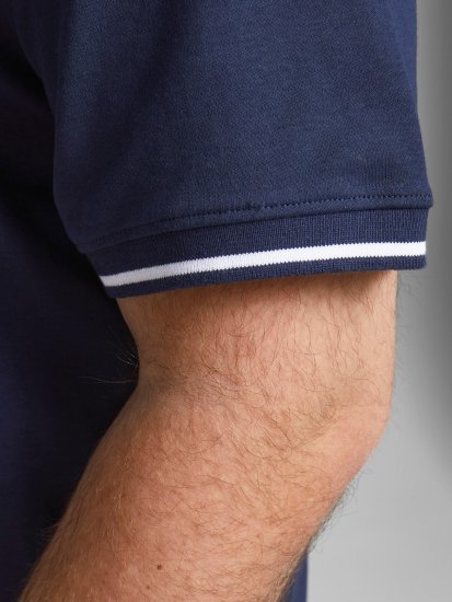Jack & Jones Jersey Polo Navy - Polo - Polo Uomo Taglie Forti